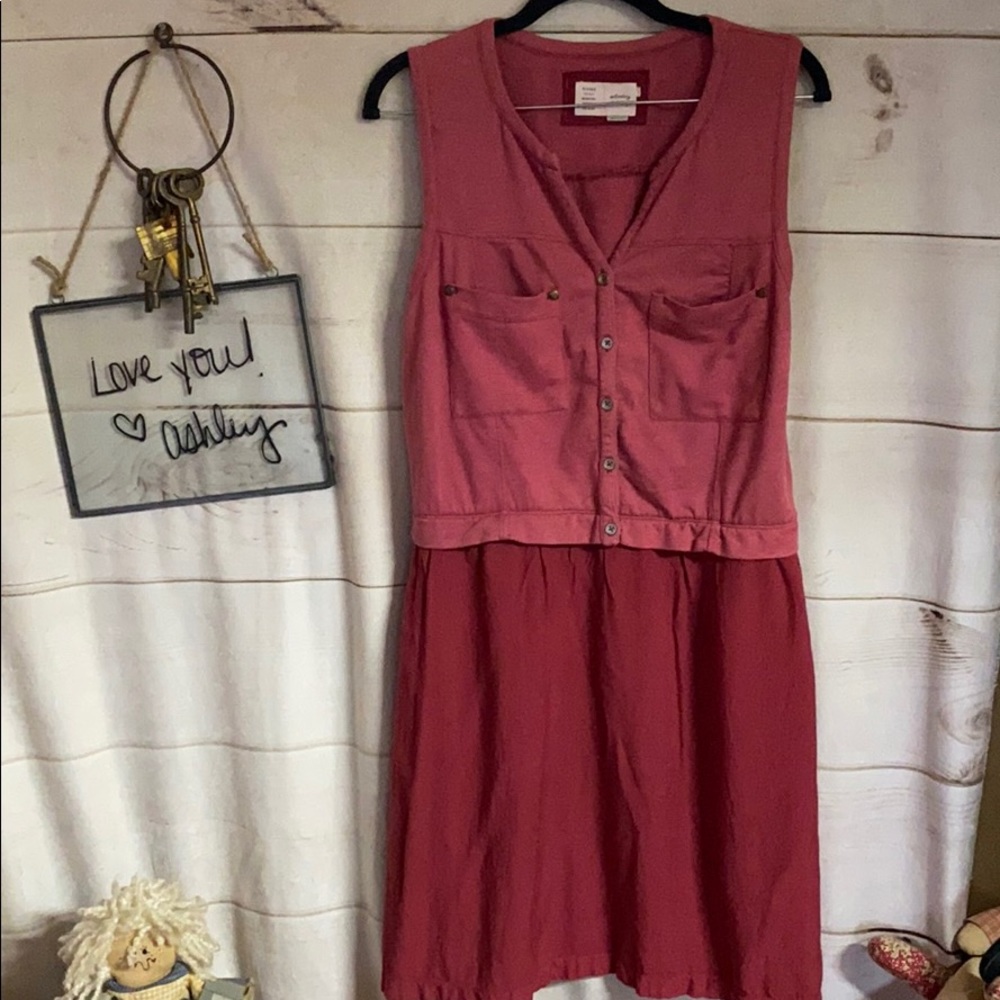 Saturday Sunday; Watermelon; Midi; ShirtDress; L